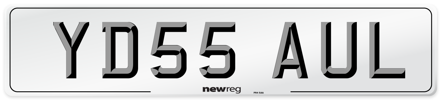 YD55 AUL Number Plate from New Reg